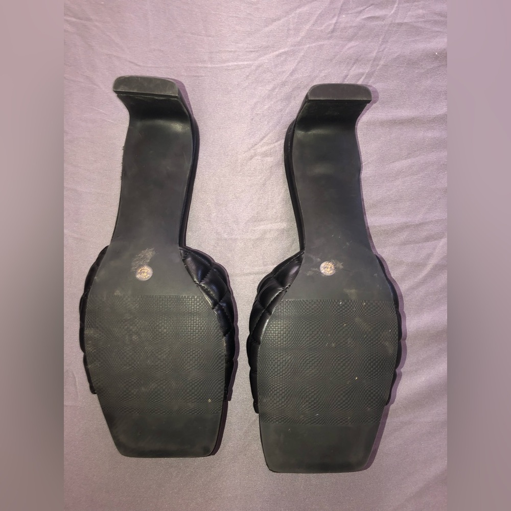 Black Worthington Open-toed Heels - Size 9 - Picture 8 of 8